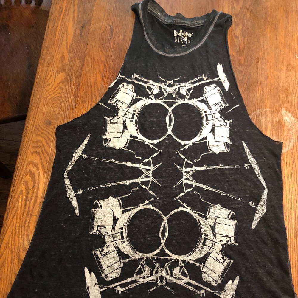 Punk Drums Cutoff Arm T-shirt